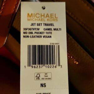 Michael Kors custom Camel multi pocket tote